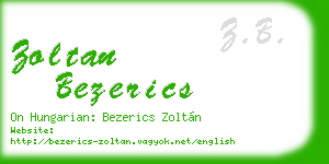 zoltan bezerics business card